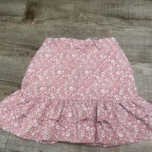 Small baby pink floral skirt